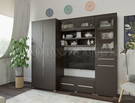 Антресоль с двумя дверями АН-002 Эколь 